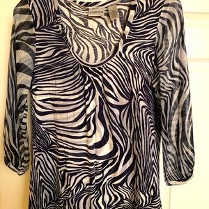 Chico’s Zebra Print Blouse